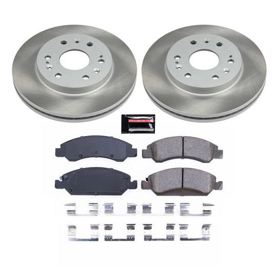 PowerStop 15-20 GMC Yukon XL Front Semi-Coated Rotor Kit (SC2069)