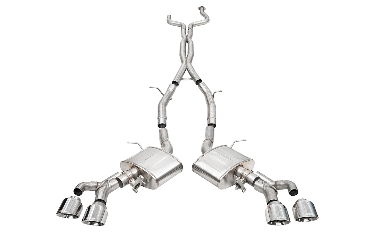 CORSA Xtreme Valved / 3.0 in Cat-Back 4.5 in Slash Tips | 2022+ Cadillac CT4-V Blackwing (21317)