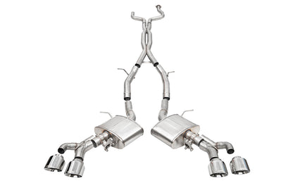 CORSA Xtreme Valved / 3.0 in Cat-Back 4.5 in Slash Tips | 2022+ Cadillac CT4-V Blackwing (21317)