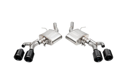 CORSA Sport Valved / 3.0 in Axle-Back 4.5 in Carbon Fiber Twin Tips | 2022+ Cadillac CT4-V Blackwing (21319CF)