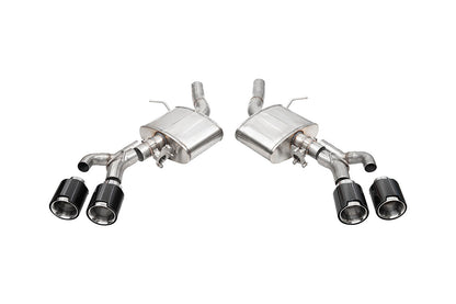 CORSA Sport Valved / 3.0 in Axle-Back 4.5 in Carbon Fiber Twin Tips | 2022+ Cadillac CT4-V Blackwing (21319CF)