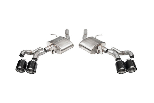 CORSA Sport Valved / 3.0 in Axle-Back 4.5 in Carbon Fiber Twin Tips | 2020+ Cadillac CT5 V | CT5 V Blackwing (21322CF)