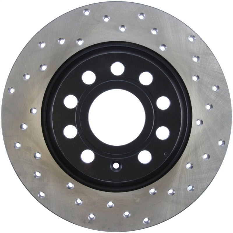 Stoptech 128.33129L Sport Cross-Drilled Disc Brake Rotors For Volkswagen Jetta