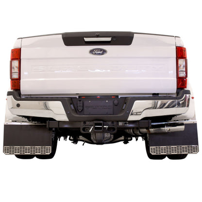 Putco 17-20 Ford Dually Brushed SS Hex Mud Skins | Rear (78135)