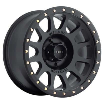 (set of 4) Method MR305 NV Matte Black | 18x9" -12mm | 6x5.5in Wheel