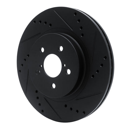 R1 Impreza 17-23 Drilled & Slotted Black Rotor | Subaru Impreza/Crosstrek (12-23) (ECB-13037R)