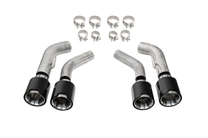 CORSA Replacement / Carbon Fiber 4.5 in Twin Tip Kit | 2016-2024 Camaro SS ZL1 CORSA NPP Systems (21835CF)