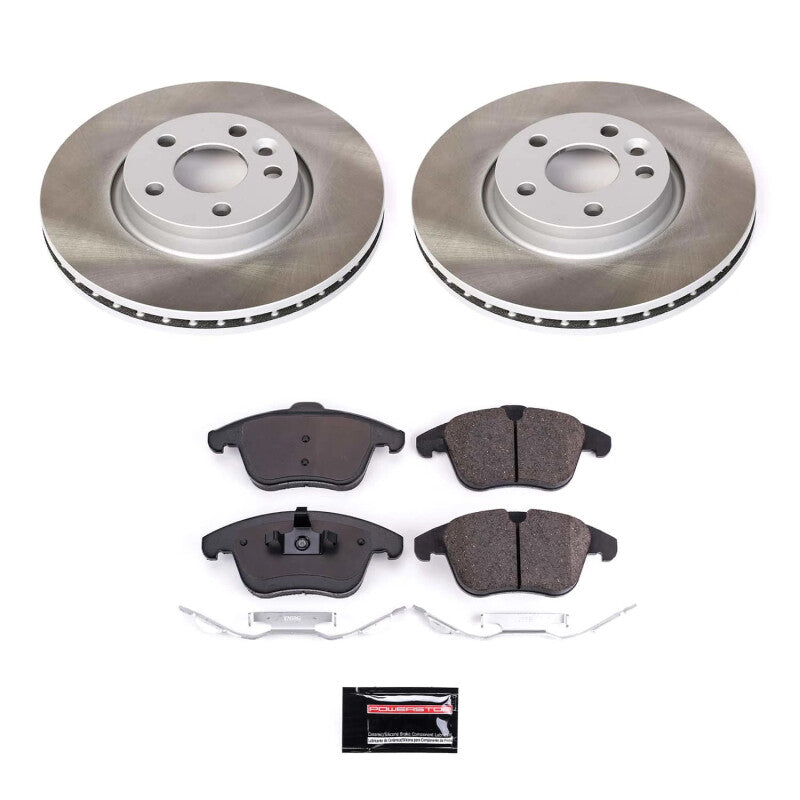 PowerStop 08-16 Volvo XC70 Front Semi-Coated Rotor Kit (SC4700)