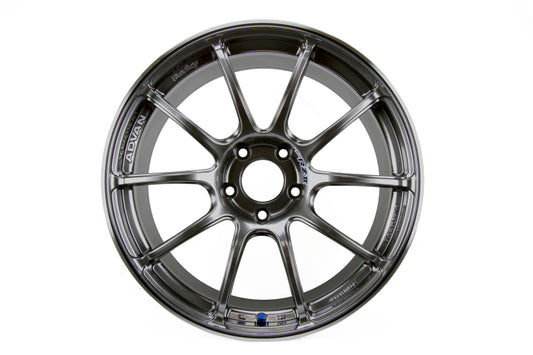 Advan RZII 17x8.5 +31 5-114.3 Racing Hyper Black Wheel-WheelFlip