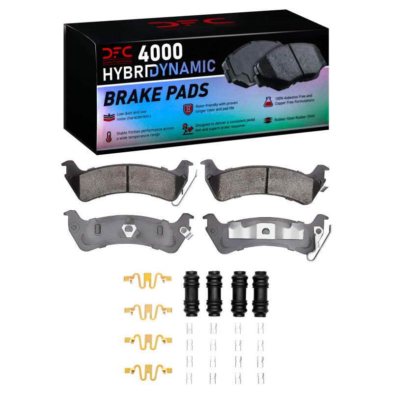 DFC 4000 HybriDynamic Rear Brake Pads (REAR): Jeep Grand Cherokee (93-98) w/ Hardware