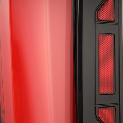 AlphaRex 22-25 Toyota Tundra NOVA-Series Prismatic LED Tail Lights Black Red