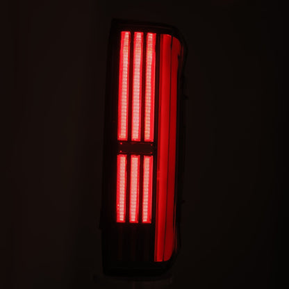 AlphaRex 22-25 Toyota Tundra NOVA-Series Prismatic LED Tail Lights Black Red