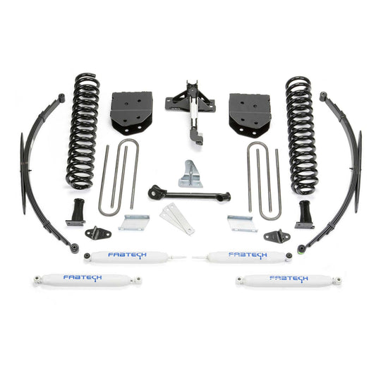 Fabtech 8" Basic Suspension System w/ Performance Shocks & Rear Leaf Springs | Ford F250/350 4WD (08-16) (K2127)