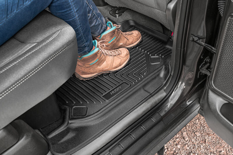 Husky Liners 19-24 Chevy Silverado1500/GMC Sierra1500 X-Act Front + 2nd Seat Floor Liner Set-Black