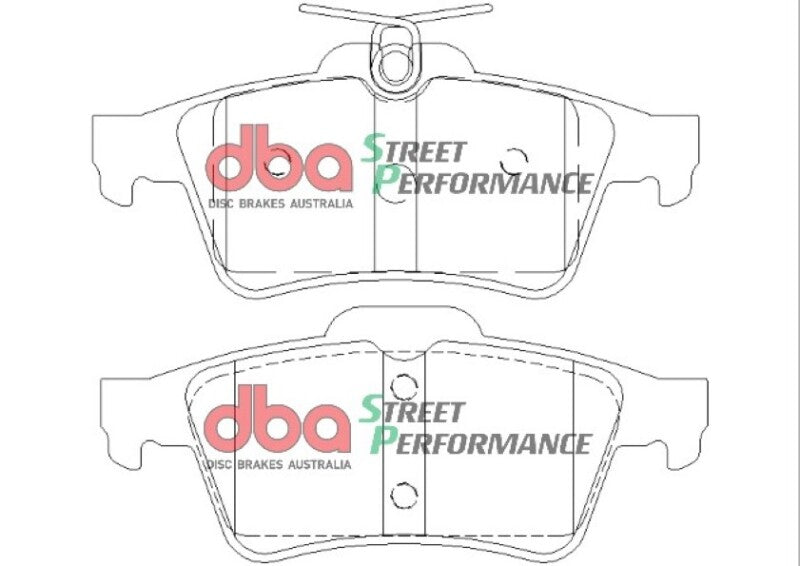 DBA SP Performance Rear Street Performance Brake Pads | Chevrolet Cobalt (08-10) (DB1763SP)