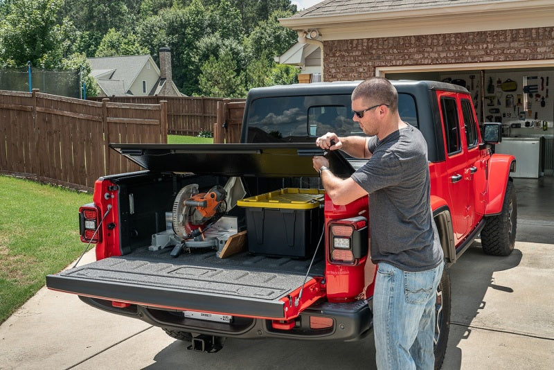 Rugged Ridge 13550.24 Armis Hard Folding Bed Cover for 2020-2024 Jeep Gladiator