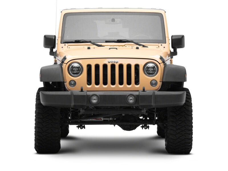 Raxiom 07-18 Jeep Wrangler Axial 7-Inch LED Headlights w/ DRL Black Housing (J178741)