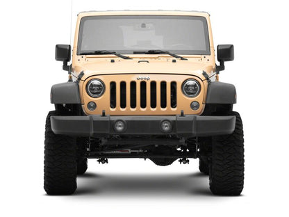 Raxiom 07-18 Jeep Wrangler Axial 7-Inch LED Headlights w/ DRL Black Housing (J178741)