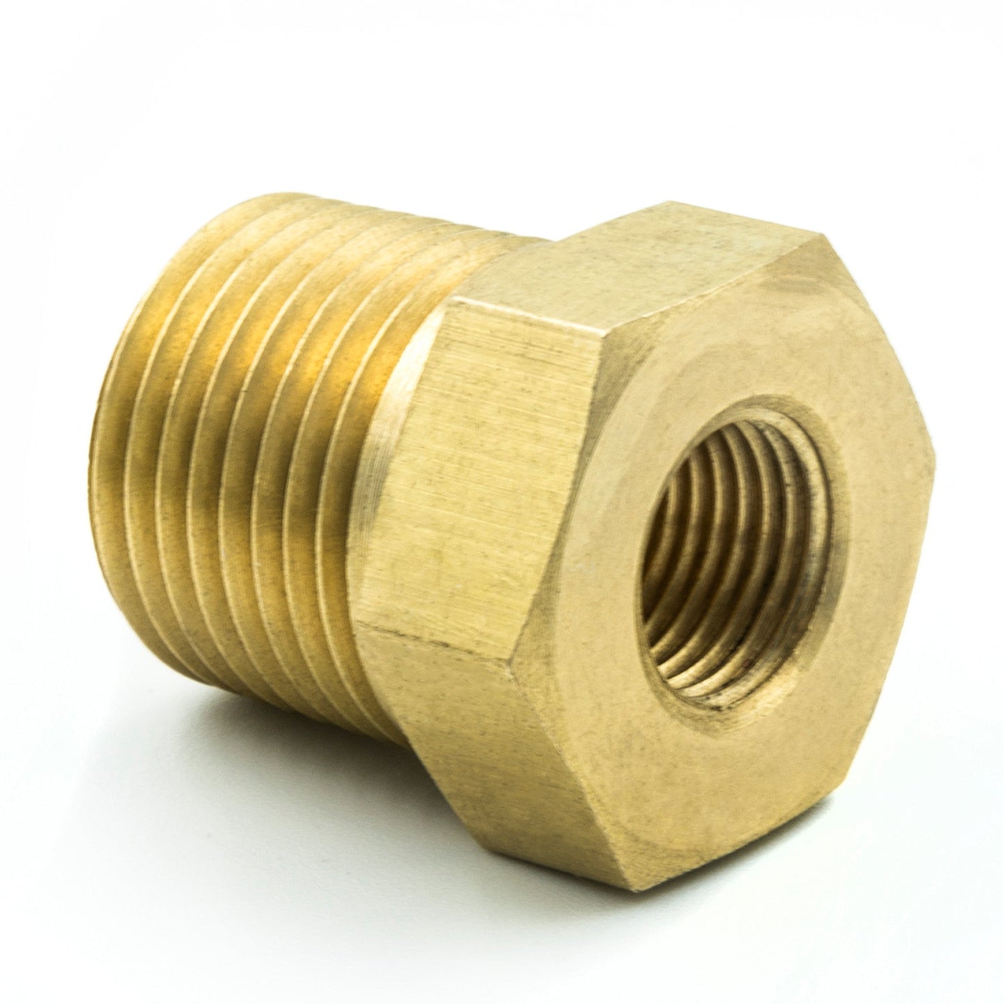 AutoMeterFITTING, ADAPTER, 3/8" NPT MALE, 1/8" NPT FEMALE, BRASS - 2284