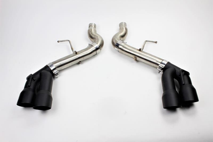 Mishimoto 2016+ Chevrolet Camaro SS Quad-Tip Race Axle-Back Exhaust w/ Black Tips-WheelFlip