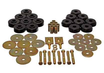 Energy Suspension Body Mount Bushing Set Black (3.4166G) for 59-64 Chevy Bel Air