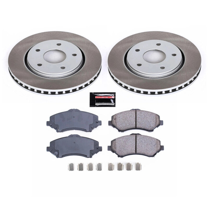 PowerStop 09-14 Volkswagen Routan Front Semi-Coated Rotor Kit (SC3118)