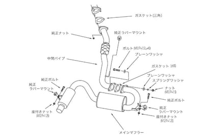 HKS Hi-Power Exhaust - Toyota MR2 90-95 2.0 Turbo