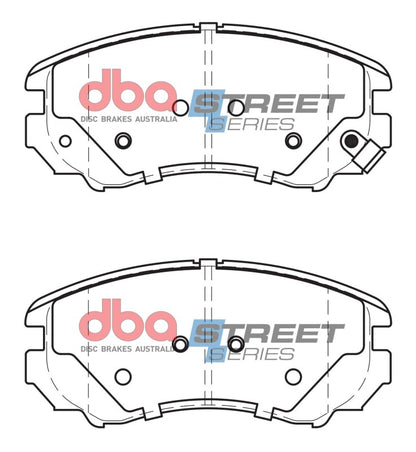 DBA Street Series Front Brake Pads | Hyundai Elantra Sedan (07-10) (DB1504SS)