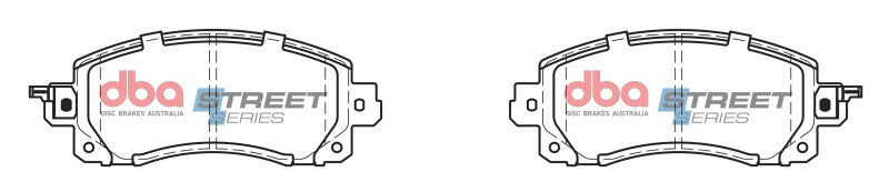 DBA Street Series Front Brake Pads | Subaru Impreza FB (18+) / WRX (22+) (DB15042SS)