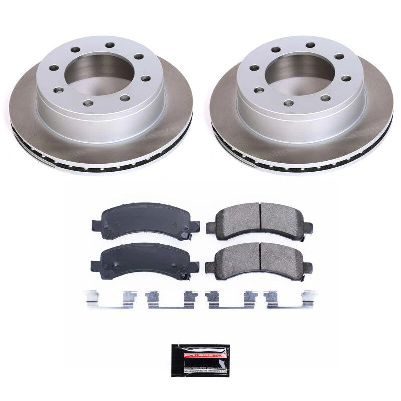 PowerStop 03-16 GMC Savana 3500 Rear Semi-Coated Rotor Kit (SC2043)