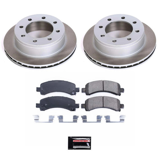 PowerStop 03-16 GMC Savana 3500 Rear Semi-Coated Rotor Kit (SC2043)
