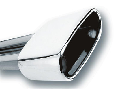 Borla 2.5in Inlet 6.69x3in Rect Rolled Angle Cut SS Exhaust Tip | Universal (20244)