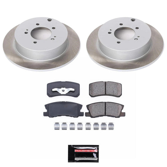 PowerStop 07-13 Mitsubishi Outlander Rear Semi-Coated Rotor Kit (SC5499)