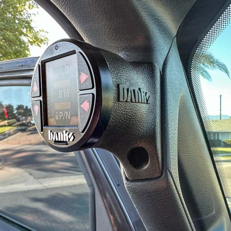 Banks Power 63371 Upper iDash Stealth Pod Mount for 18+ Jeep Gladiator/Wrangler
