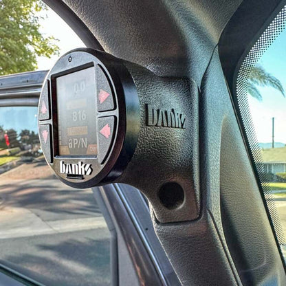 Banks Power 63371 Upper iDash Stealth Pod Mount for 18+ Jeep Gladiator/Wrangler