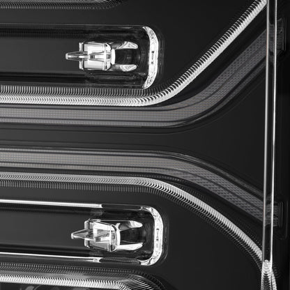 AlphaRex 23-26 Ford F-250 SD LUXX LED Proj Headlights Alpha Blk w/Activ Light/Seq Signal/Switchback