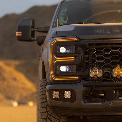 AlphaRex 2023 Ford F250-F450SD Luxx Series LED Proj Hdlights/ Chrome Activation Lt/ Seq Signal/DRL