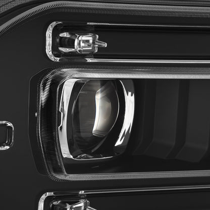 AlphaRex 23-26 Ford F-250 SD LUXX LED Proj Headlights Blk w/Activ Light/Seq Signal/Switchback