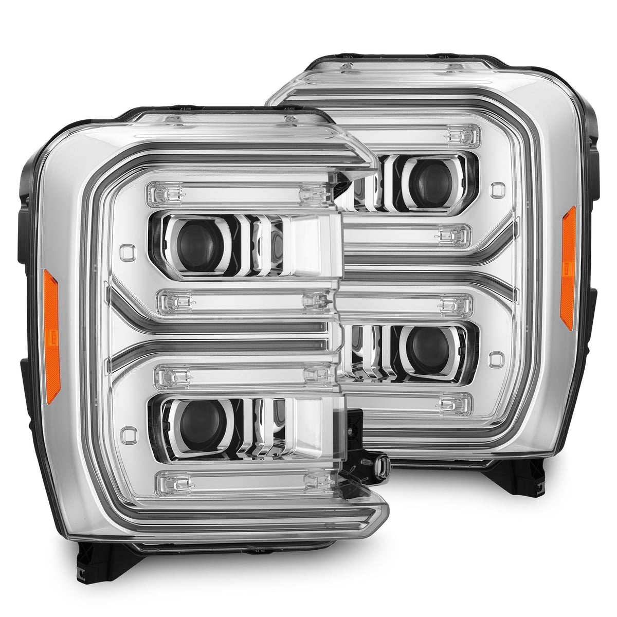 AlphaRex 2023 Ford F250-F450SD Luxx Series LED Proj Hdlights/ Chrome Activation Lt/ Seq Signal/DRL