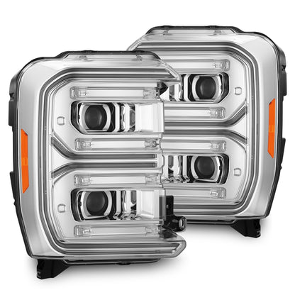 AlphaRex 2023 Ford F250-F450SD Luxx Series LED Proj Hdlights/ Chrome Activation Lt/ Seq Signal/DRL