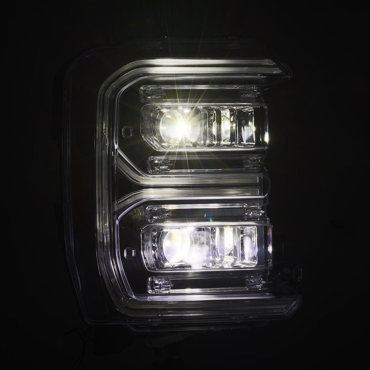 AlphaRex 2023 Ford F250-F450SD Luxx Series LED Proj Hdlights/ Chrome Activation Lt/ Seq Signal/DRL