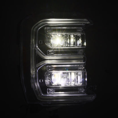 AlphaRex 2023 Ford F250-F450SD Luxx Series LED Proj Hdlights/ Chrome Activation Lt/ Seq Signal/DRL