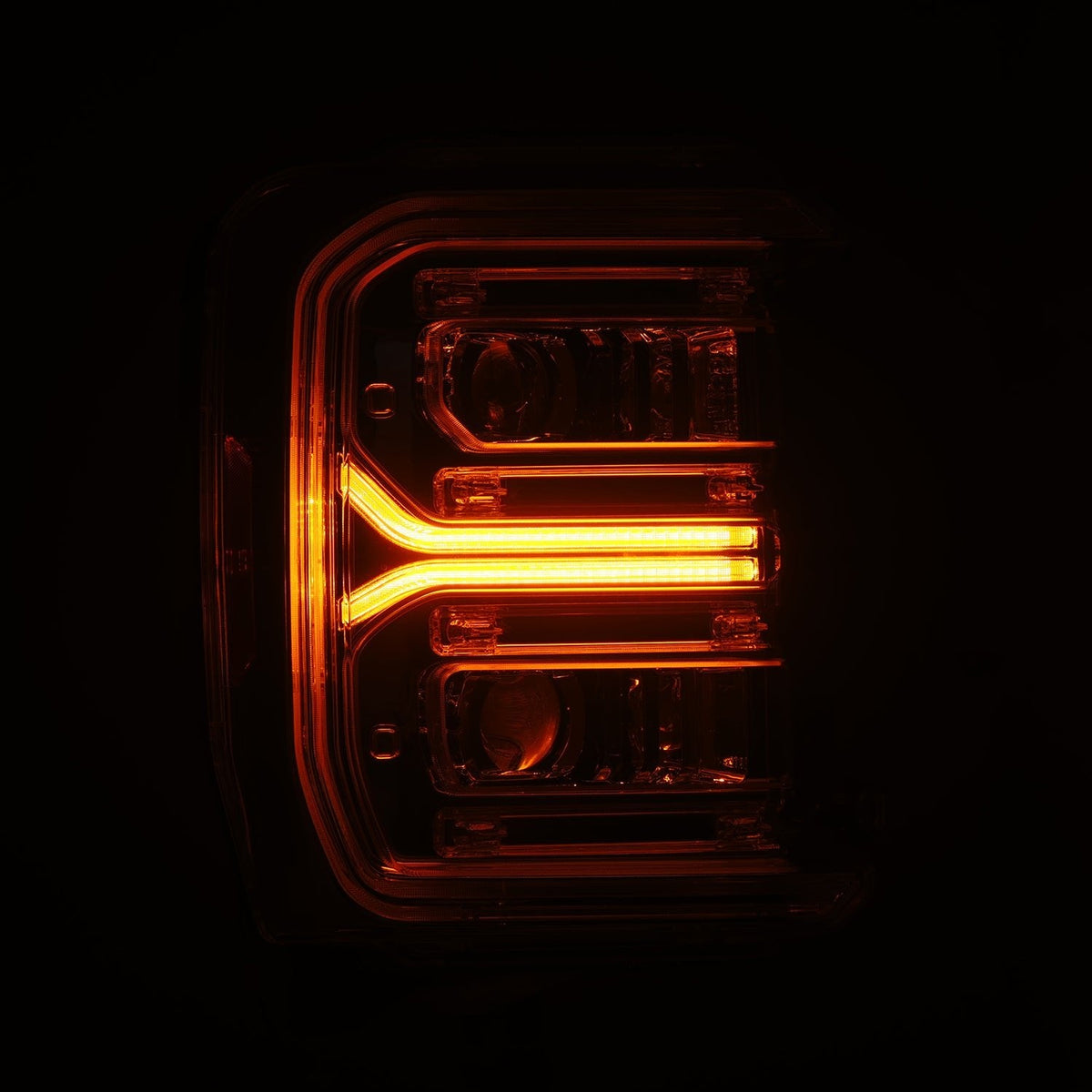 AlphaRex 2023 Ford F250-F450SD Luxx Series LED Proj Hdlights/ Chrome Activation Lt/ Seq Signal/DRL