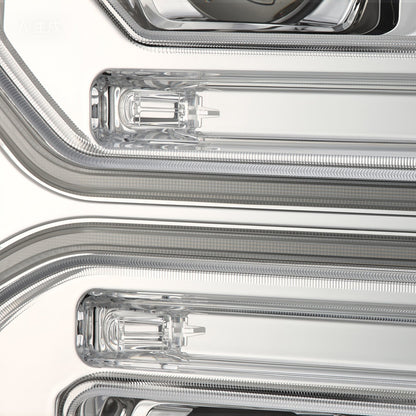 AlphaRex 2023 Ford F250-F450SD Luxx Series LED Proj Hdlights/ Chrome Activation Lt/ Seq Signal/DRL