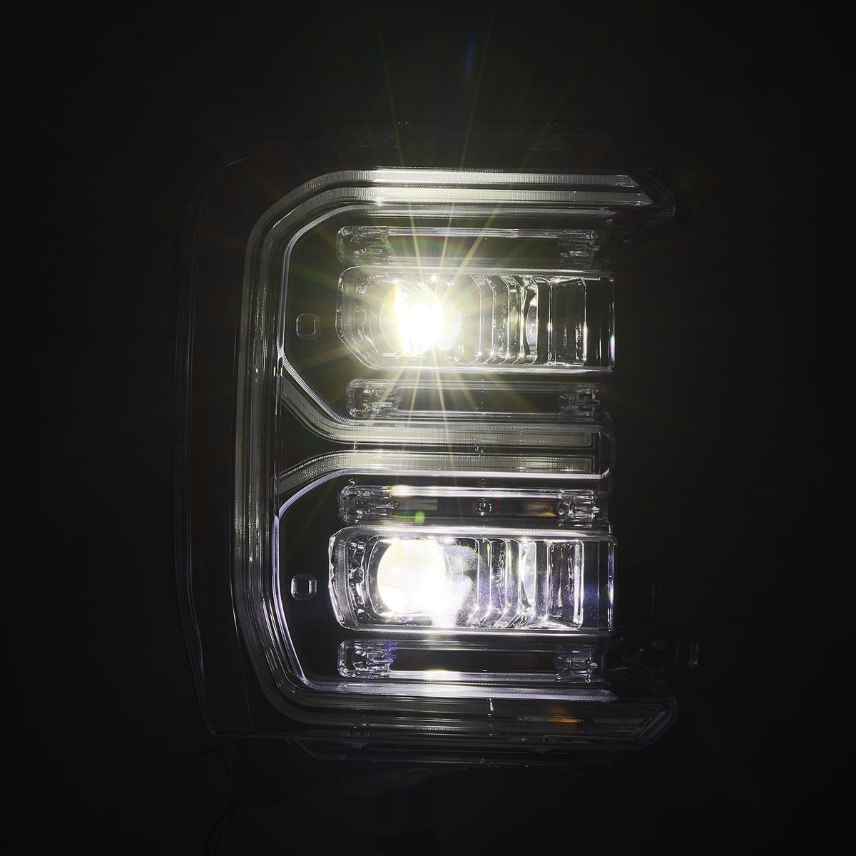 AlphaRex 2023 Ford F250-F450SD Luxx Series LED Proj Hdlights/ Chrome Activation Lt/ Seq Signal/DRL