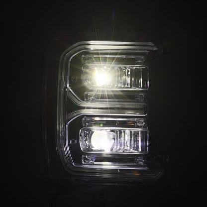AlphaRex 2023 Ford F250-F450SD Luxx Series LED Proj Hdlights/ Chrome Activation Lt/ Seq Signal/DRL