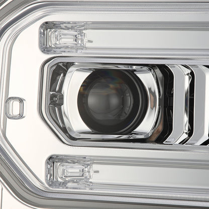 AlphaRex 2023 Ford F250-F450SD Luxx Series LED Proj Hdlights/ Chrome Activation Lt/ Seq Signal/DRL