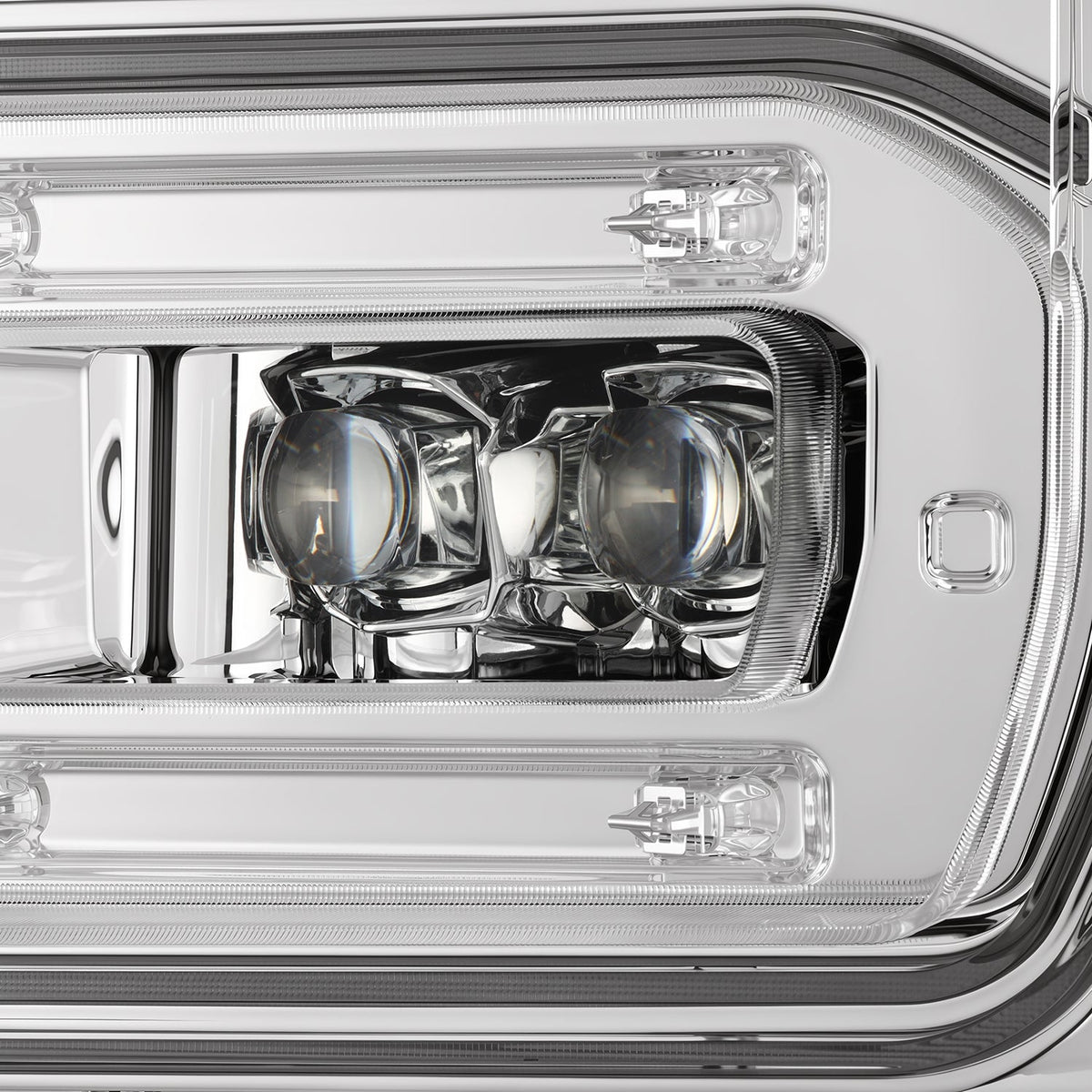 AlphaRex 2023 Ford F250-F450SD Luxx Series LED Proj Hdlights/ Chrome Activation Lt/ Seq Signal/DRL