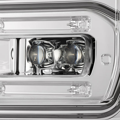 AlphaRex 2023 Ford F250-F450SD Luxx Series LED Proj Hdlights/ Chrome Activation Lt/ Seq Signal/DRL