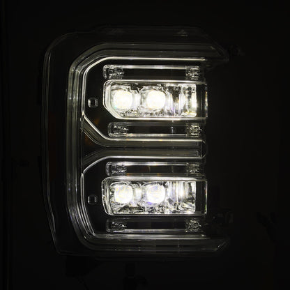 AlphaRex 2023 Ford F250-F450SD Luxx Series LED Proj Hdlights/ Chrome Activation Lt/ Seq Signal/DRL